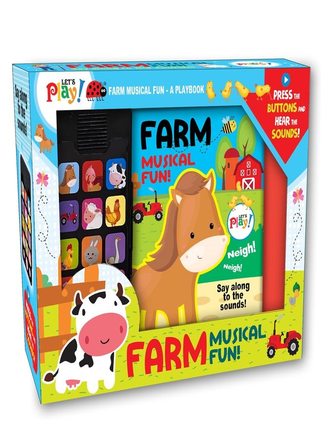 BRIJBASI Guitar Sound Board Book | Interactive Musical Learning Toy Book | Touch and Feel Fun for Kids and Toddlers (Farm) - Image 1